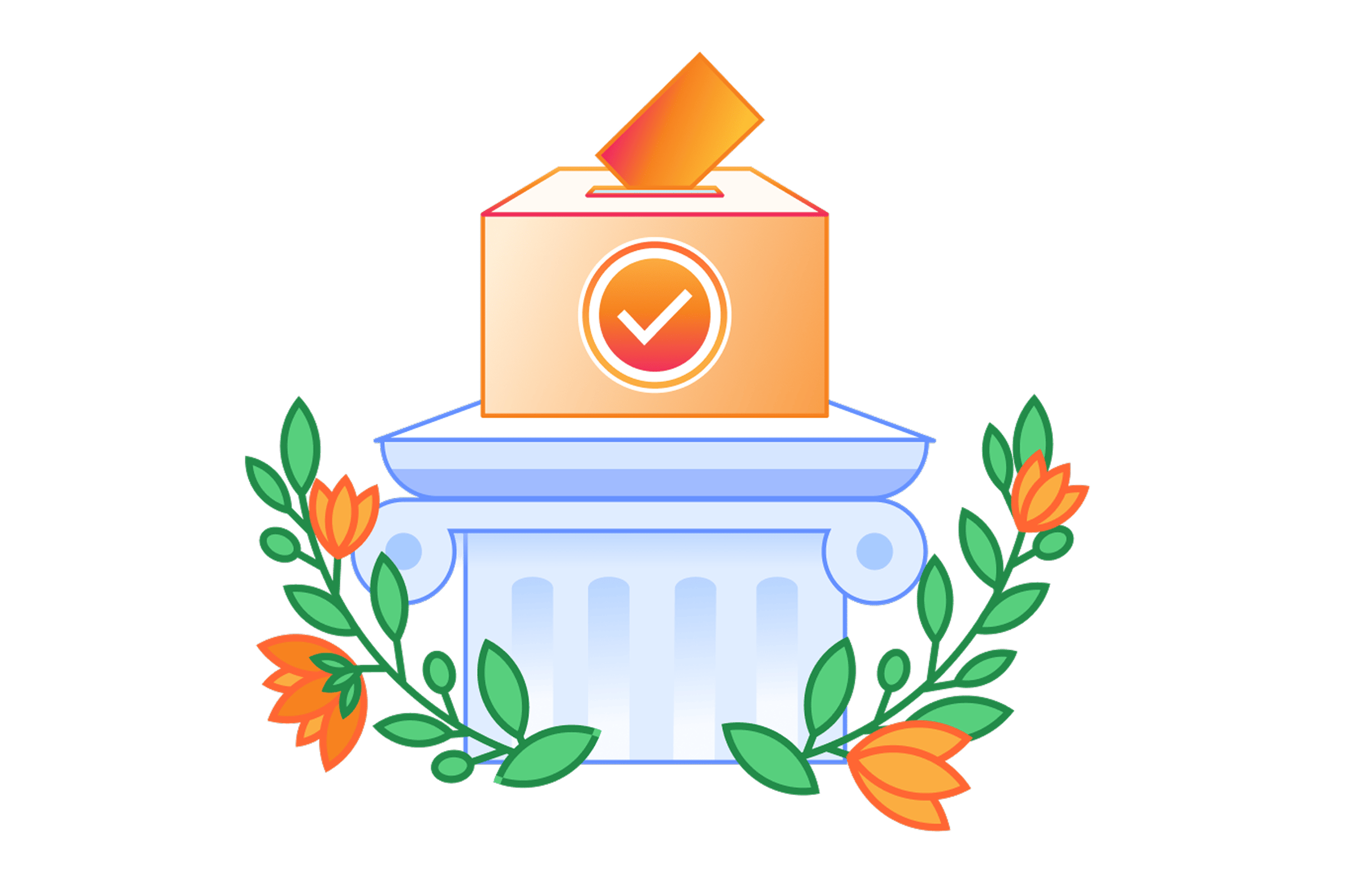 Athenian Project ballot box illustration