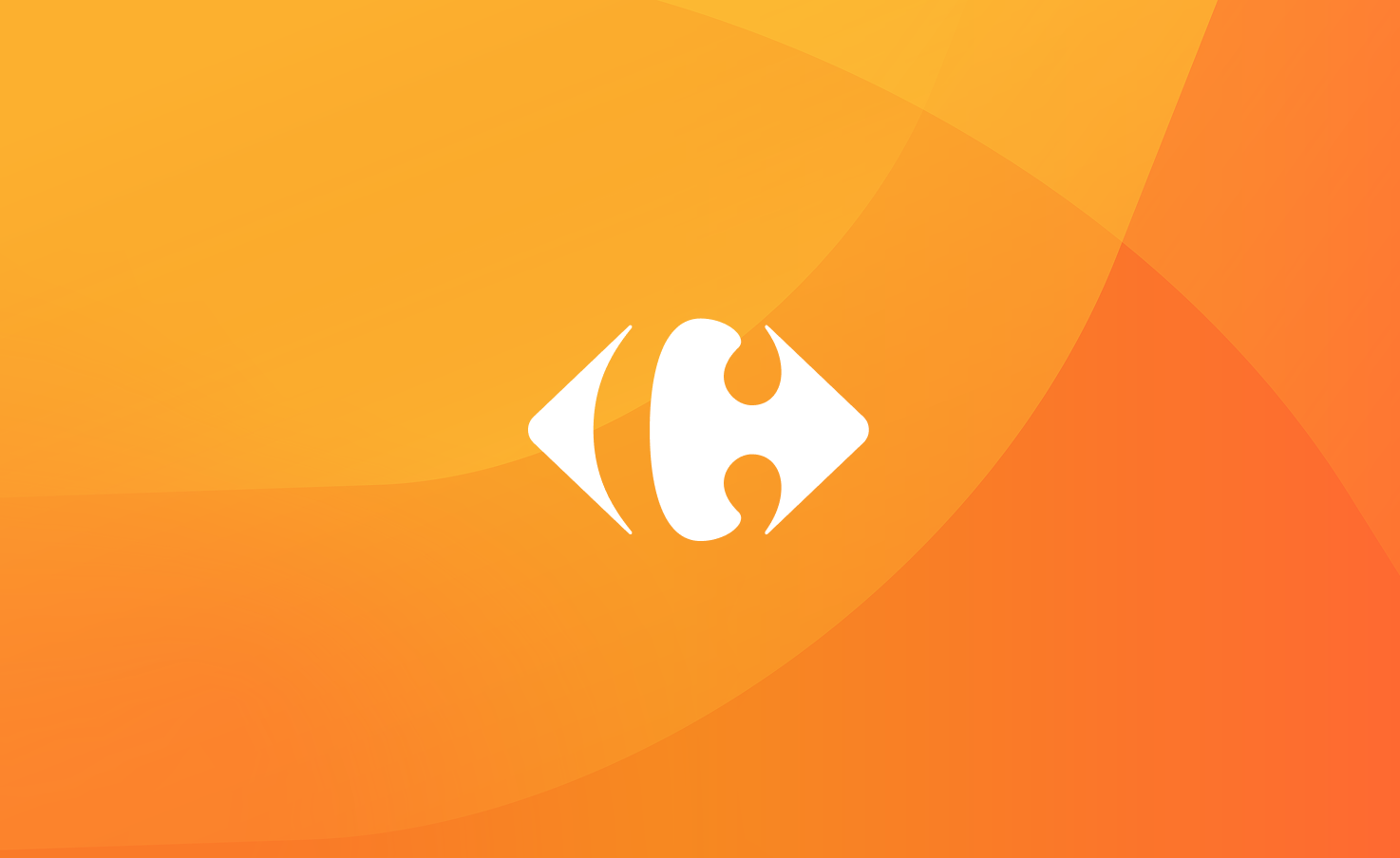 Carrefour - case study orange background image