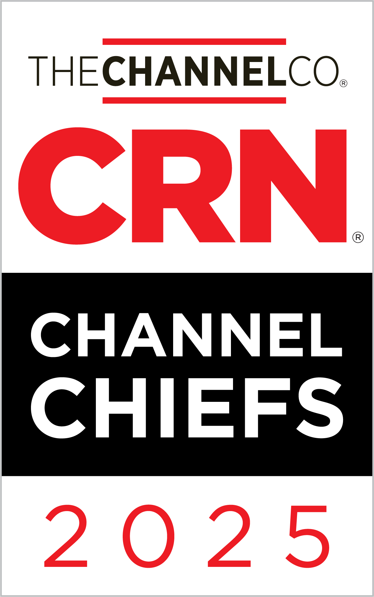 CRN Channel Chiefs 2025 award